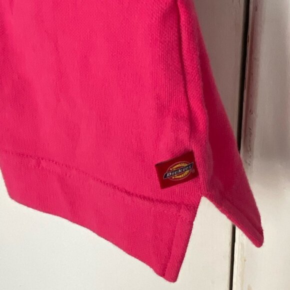 DICKIES Pink Short Sleeve Polo Shirt Womens Size Medium Good Condition - Picture 3 of 5